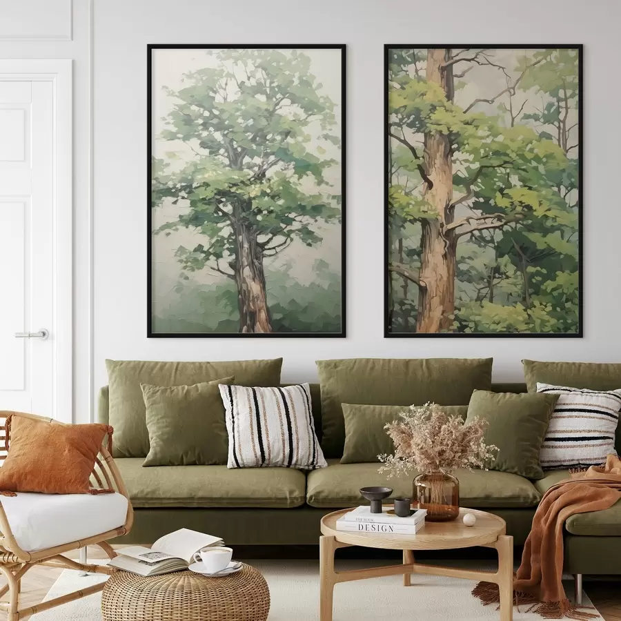 Papier peint Peinture imitation bois d00503