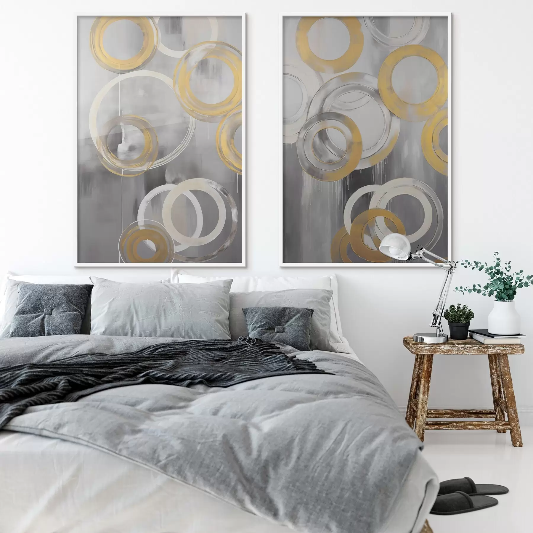 Papier peint Abstraction avec des cercles d00509