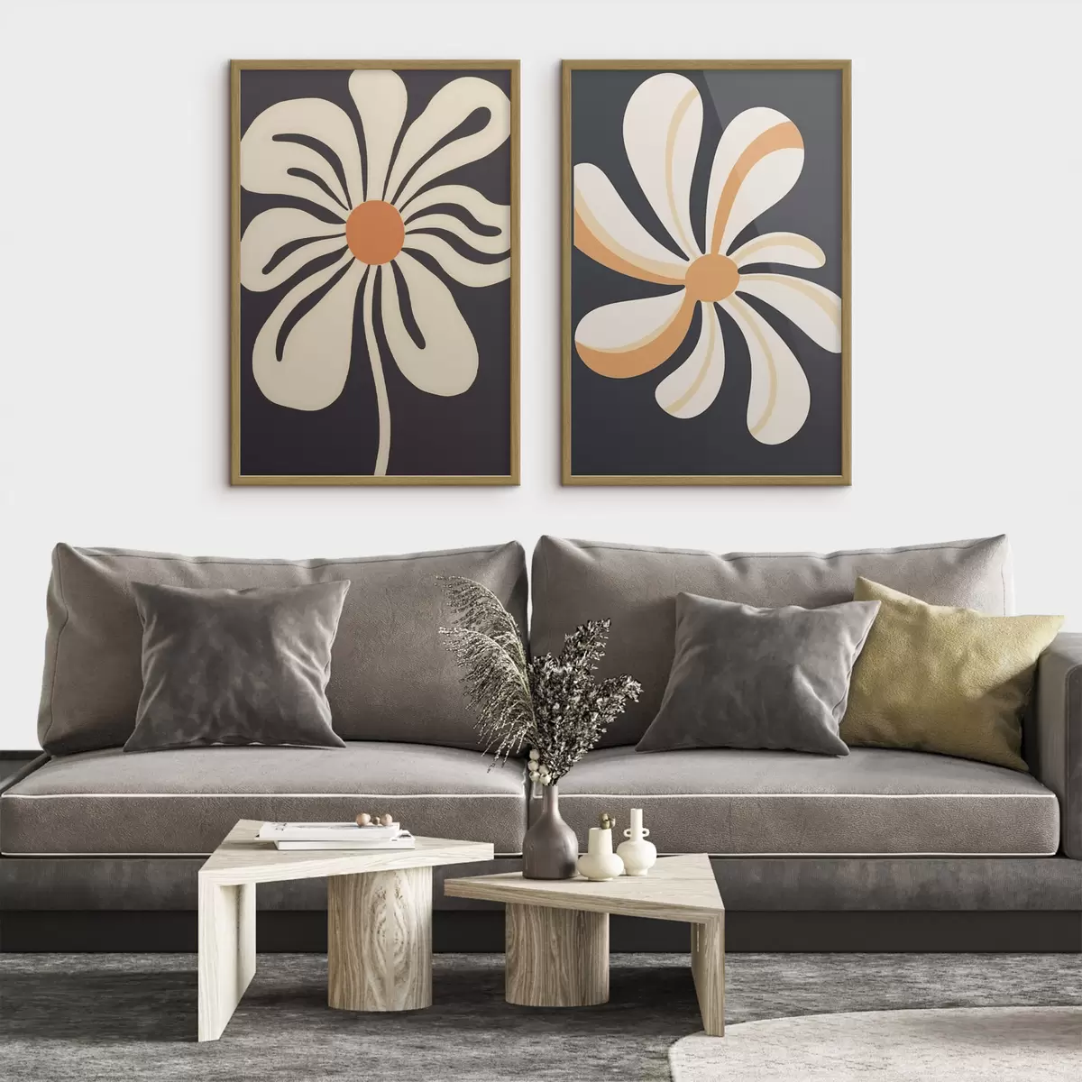 Poster Fleurs graphiques d00512