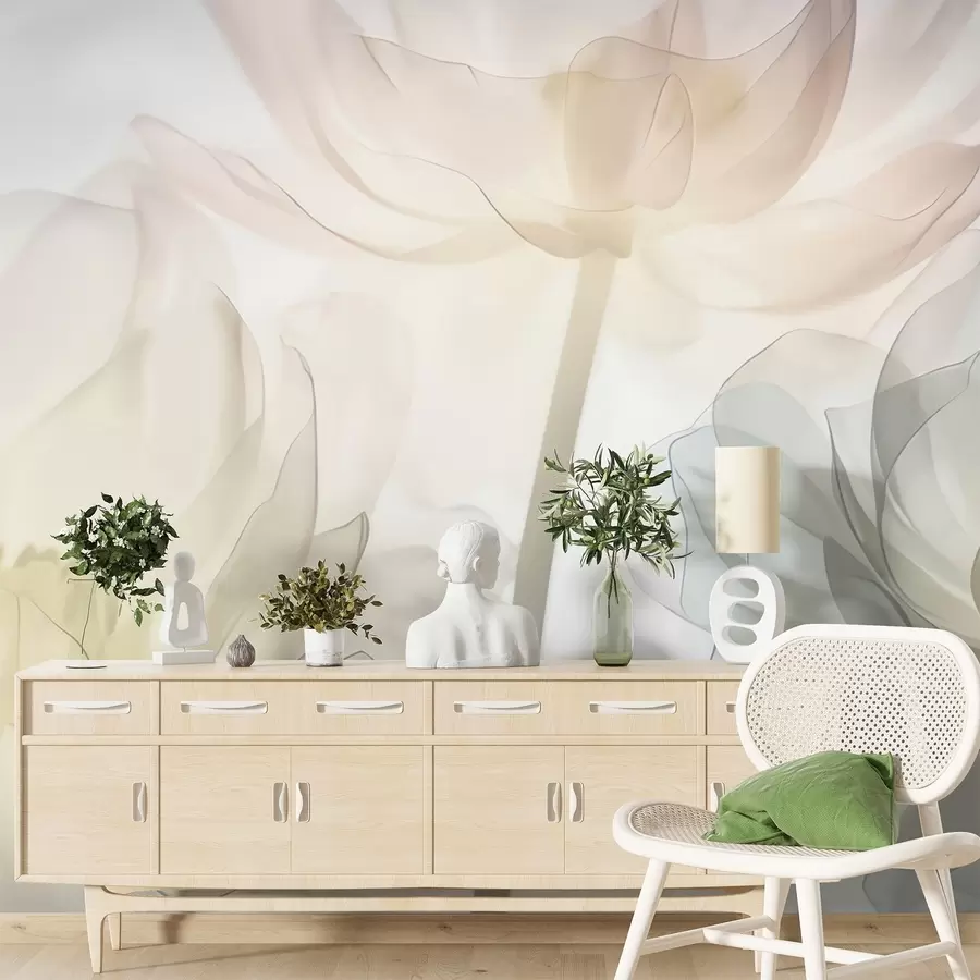 Papier peint Grandes fleurs w05030