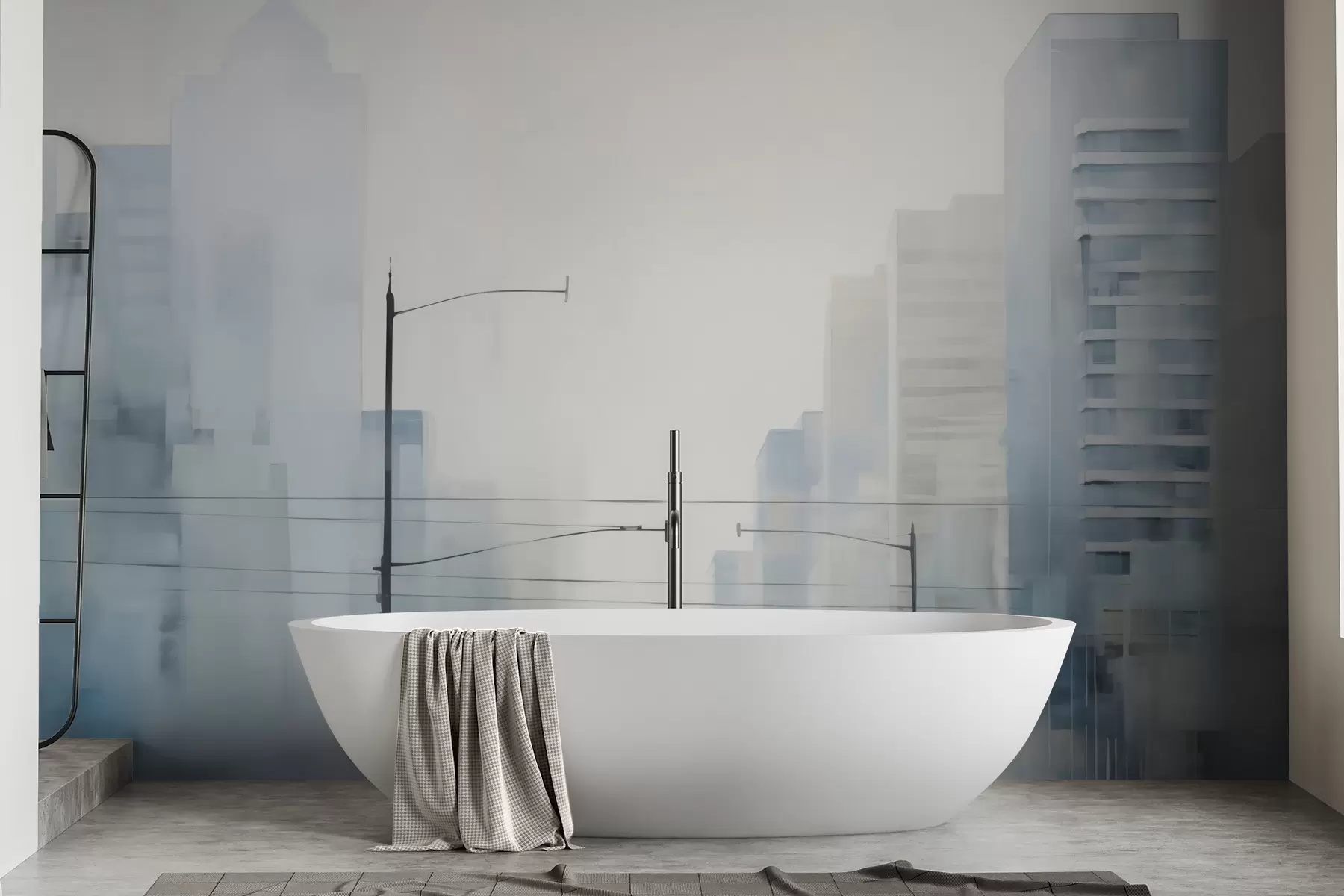 Papier peint Ville abstraite w05074