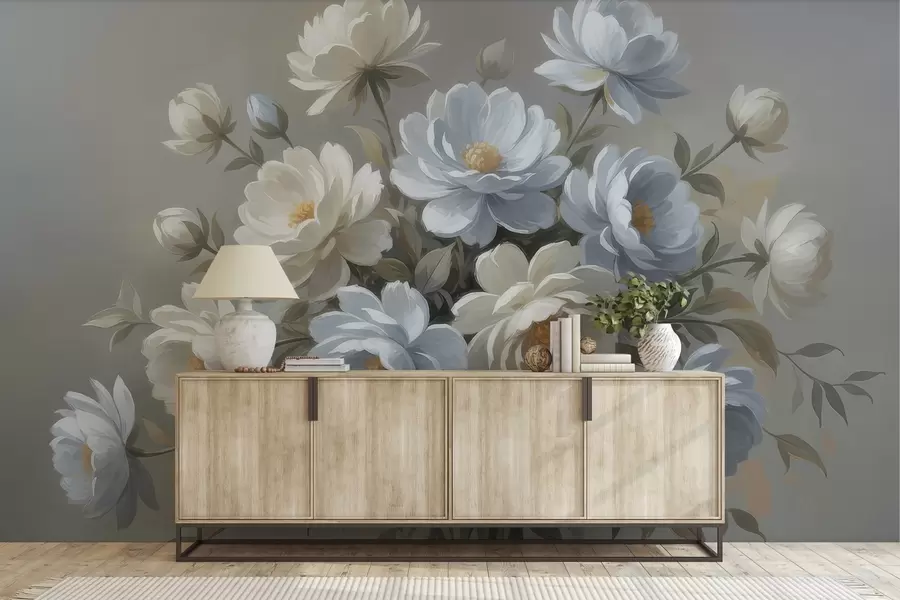 Papier peint Bouquet de fleurs délicates w05049