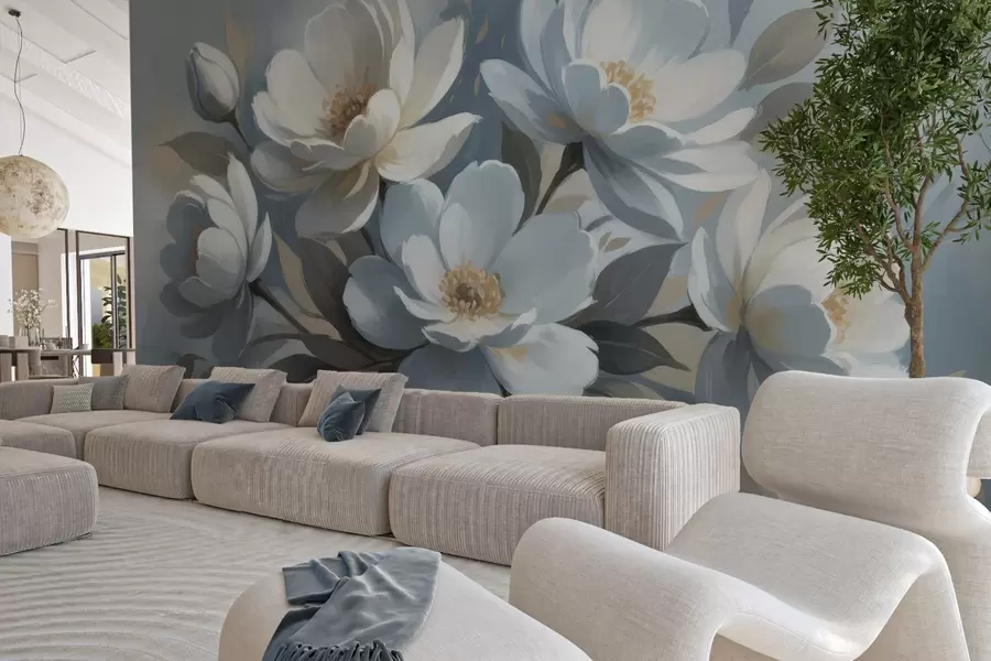 Papier peint Bouquet luxuriant à l'aquarelle w05051