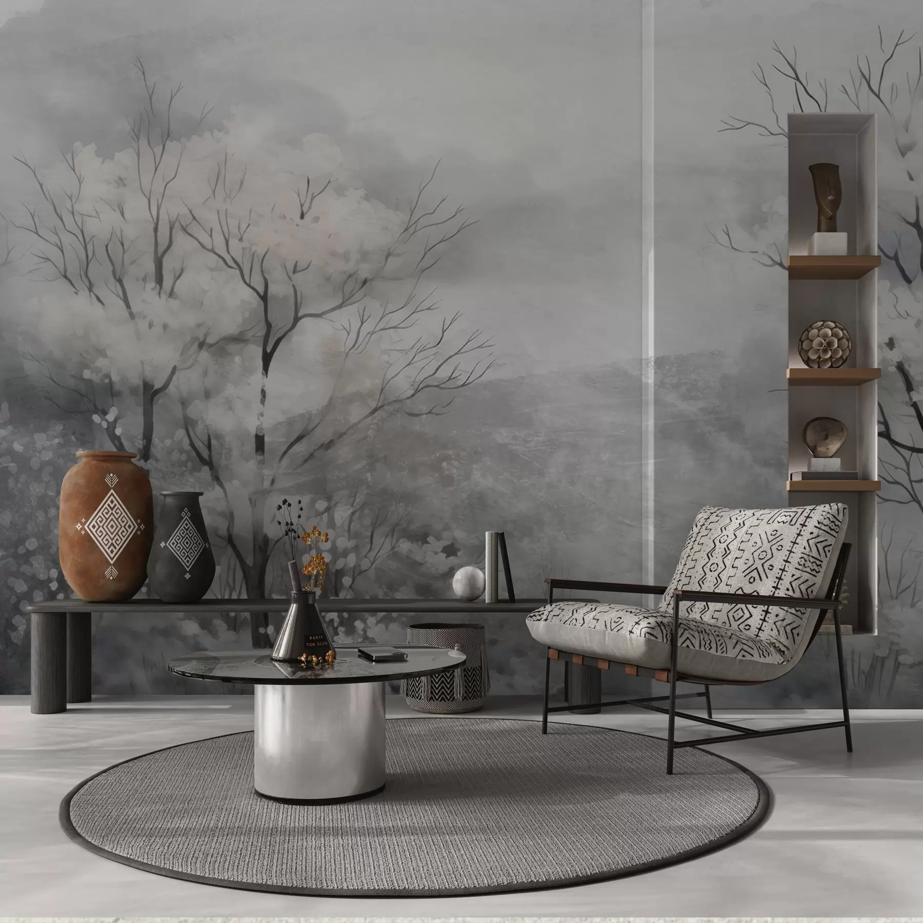 Papier peint Le souffle léger des arbres w05054