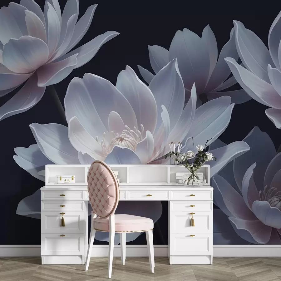 Papier peint Lotus au clair de lune w05055