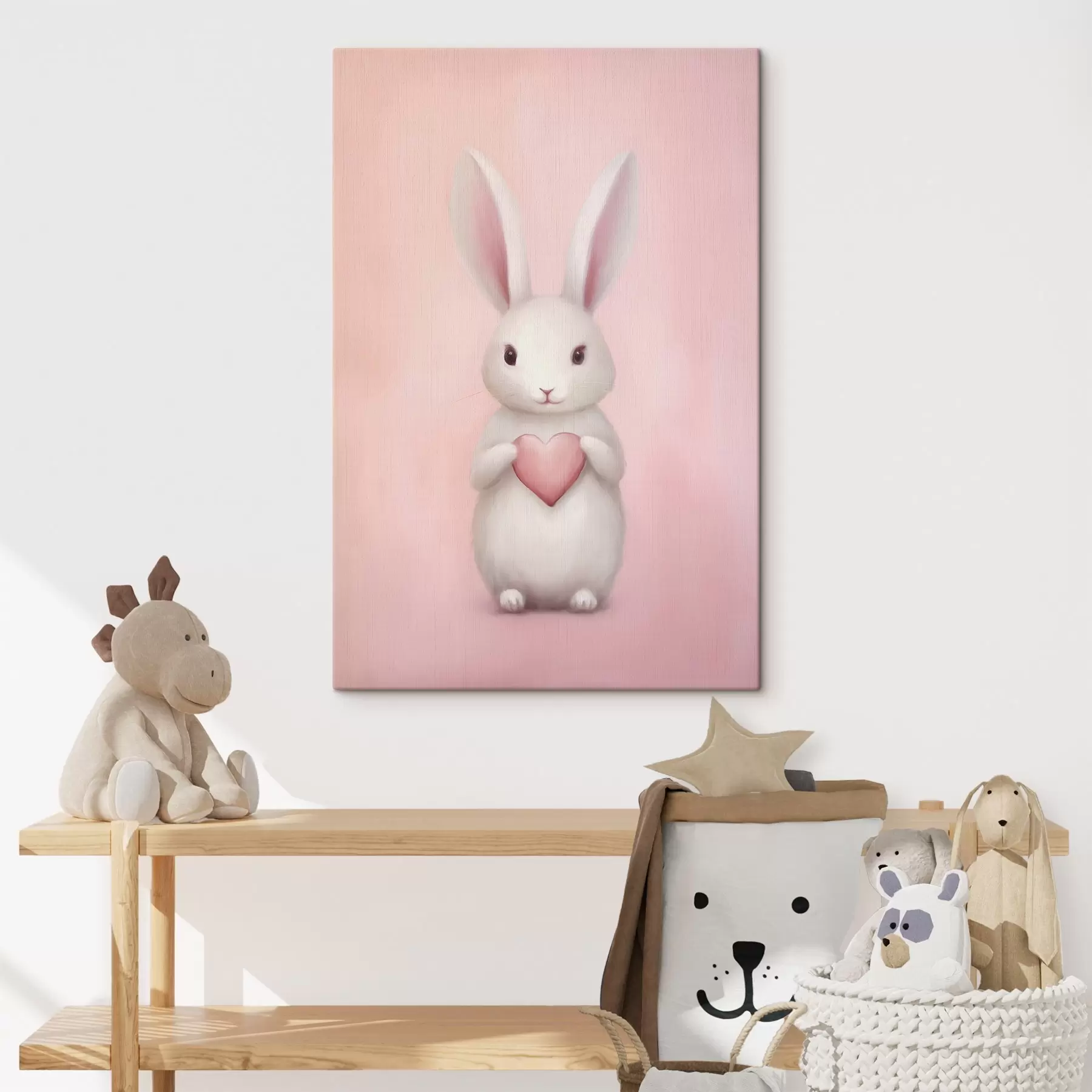 Tableau Lapin avec un cœur s47146