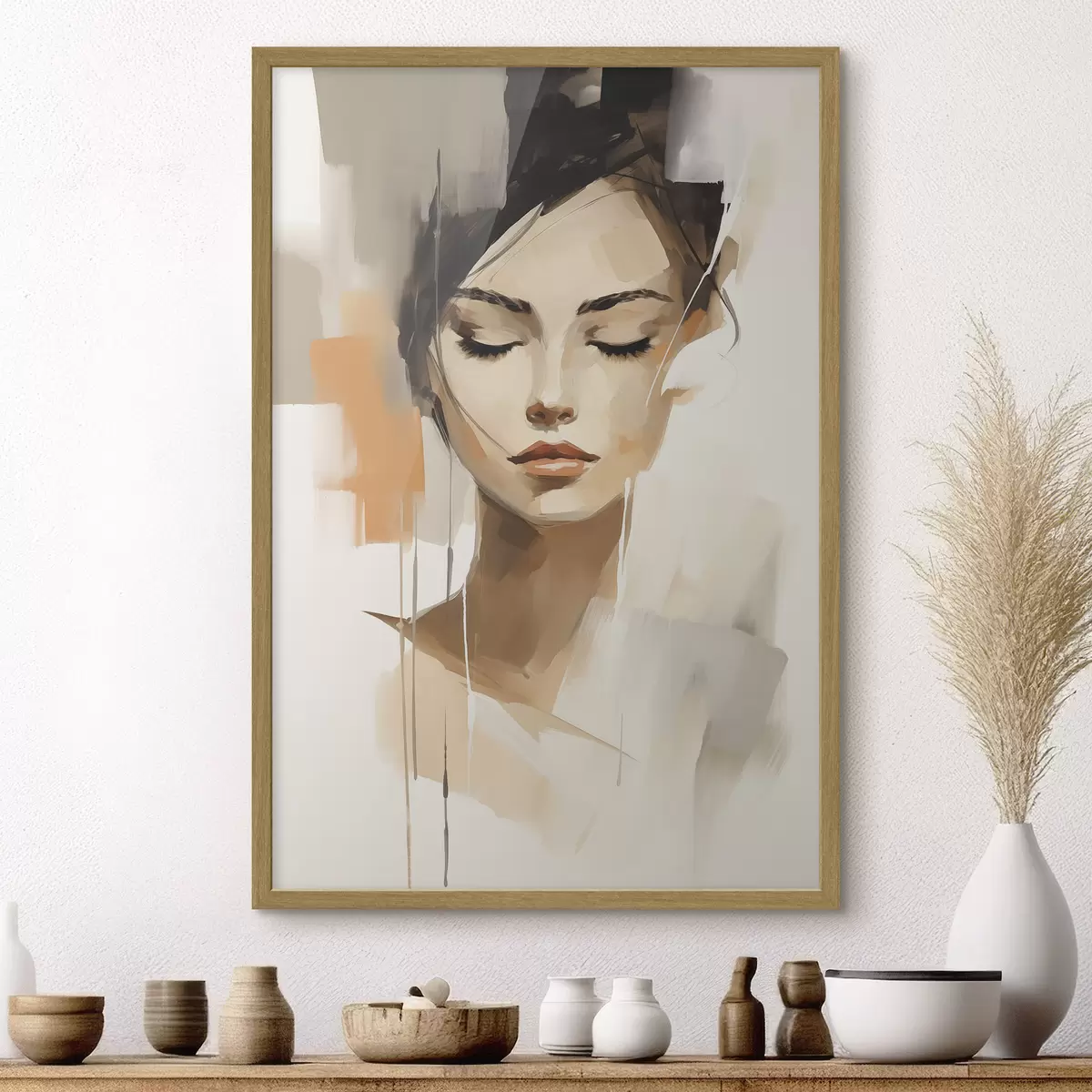 Poster Portrait d'une jeune fille f47150