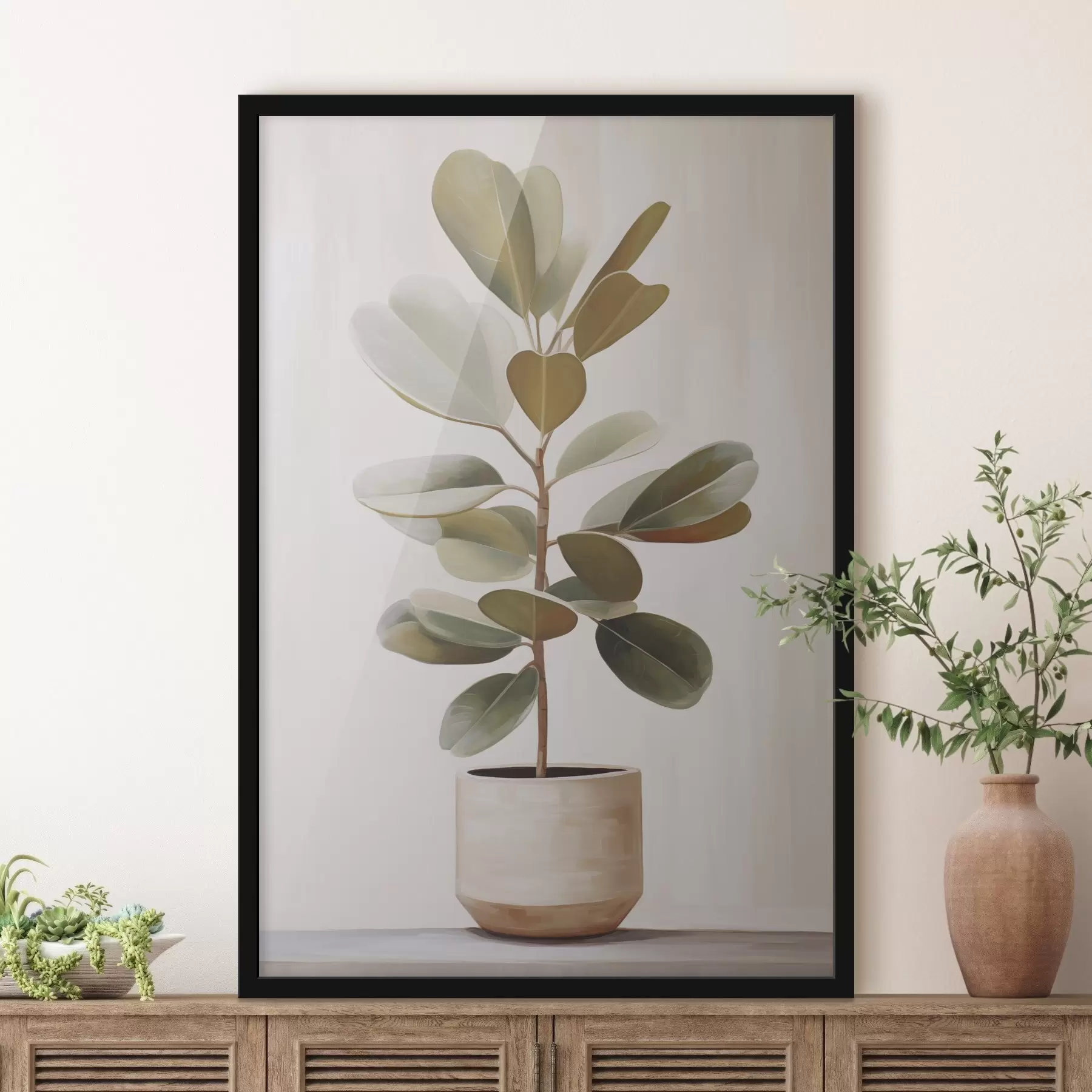 Papier peint Ficus en pot f47152