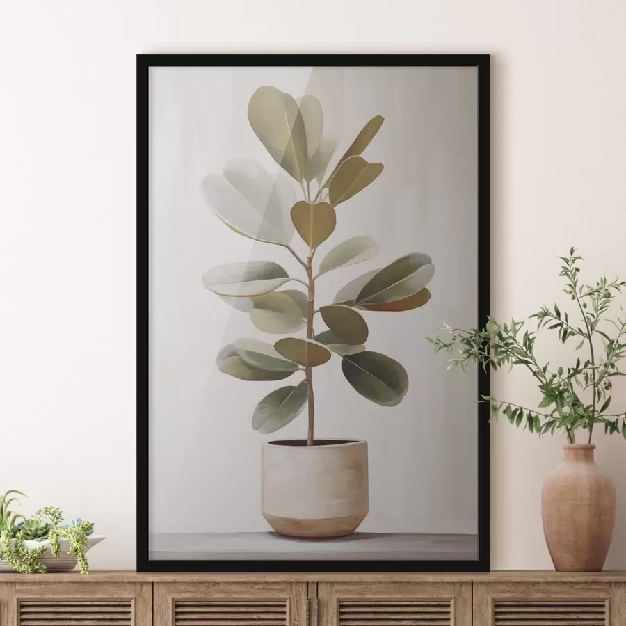 Papier peint Ficus en pot f47152
