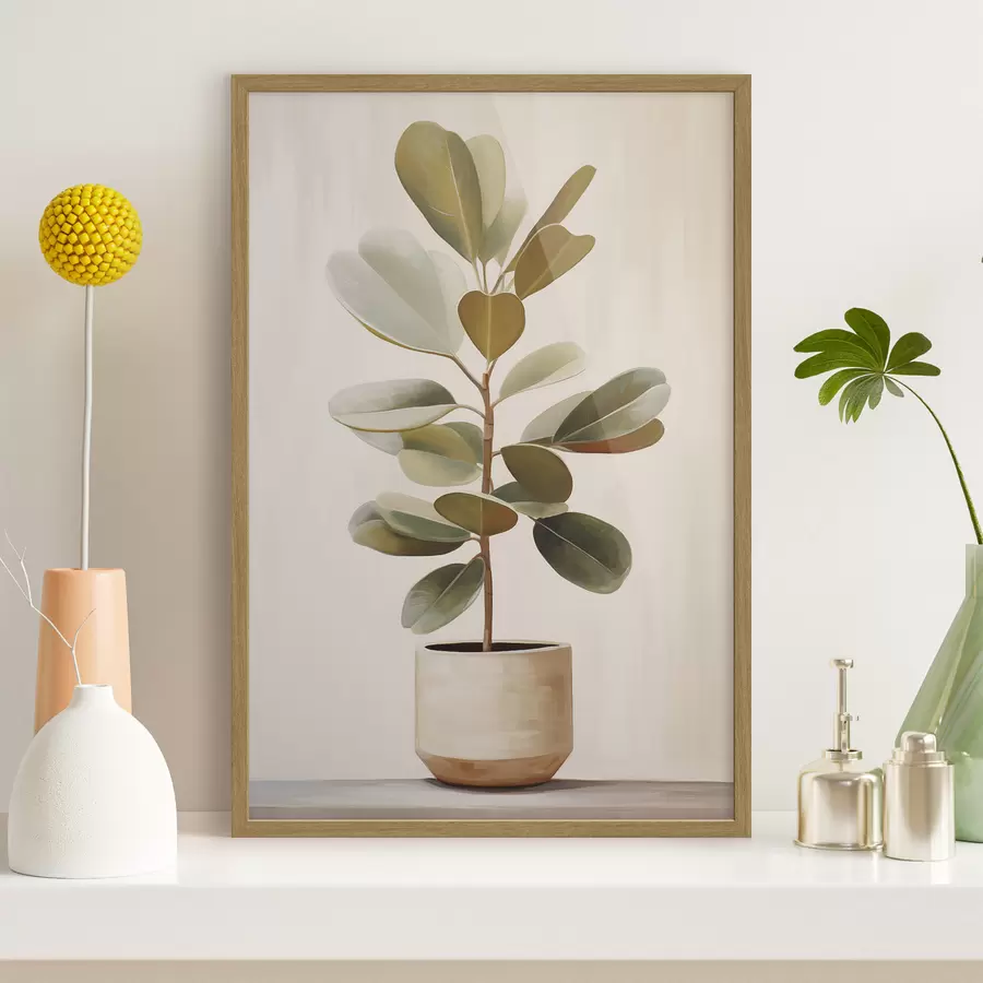 Papier peint Ficus en pot f47152