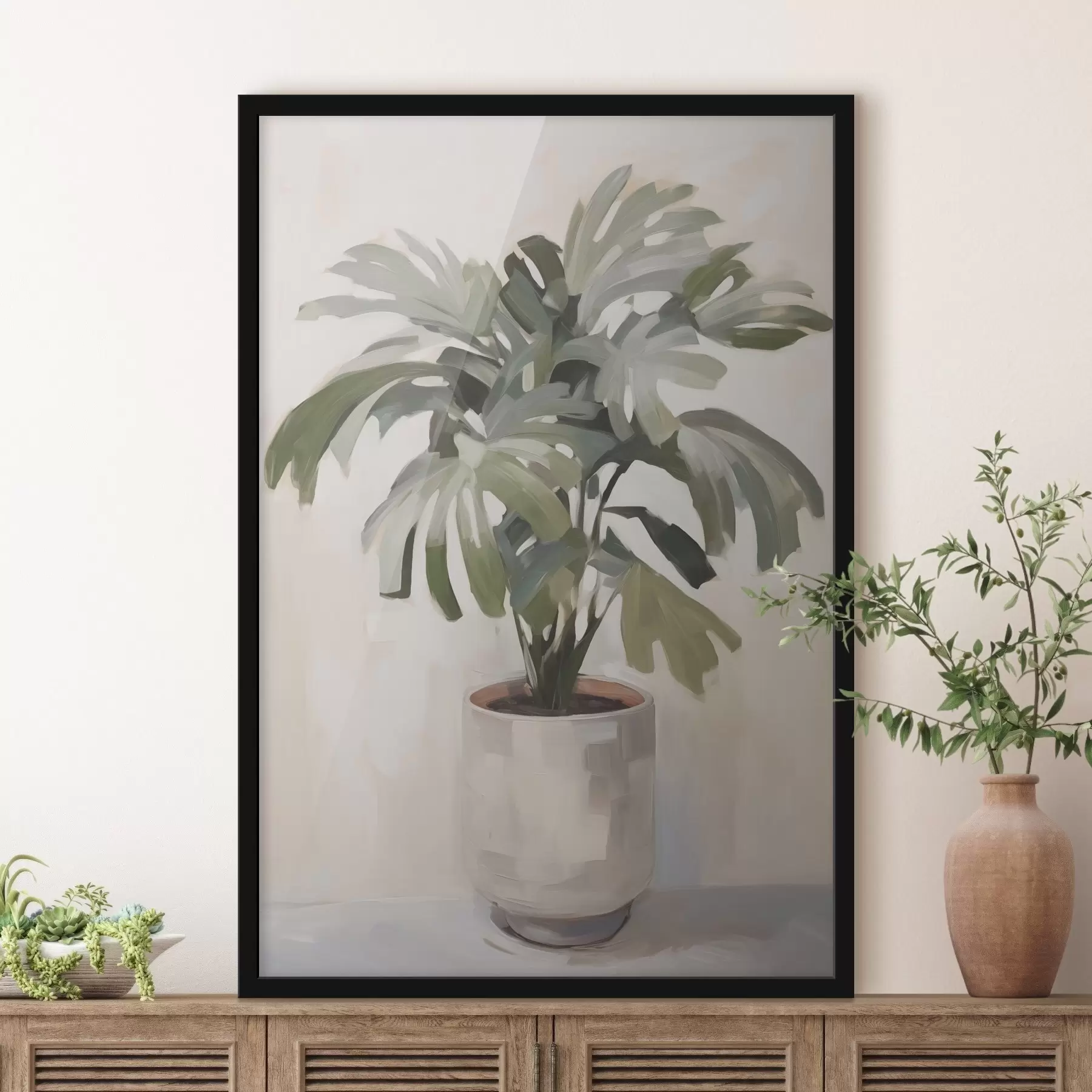 Papier peint Une plante dans un pot f47239