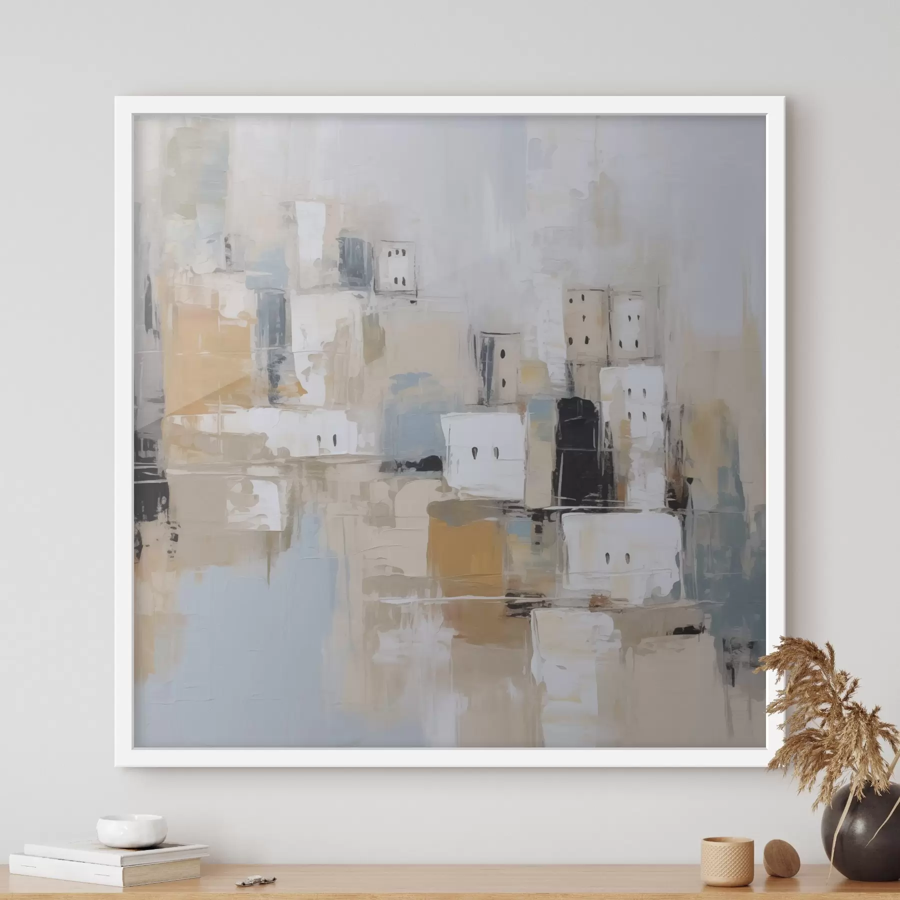 Papier peint Imitation abstraite d'une ville dans la peinture f47242
