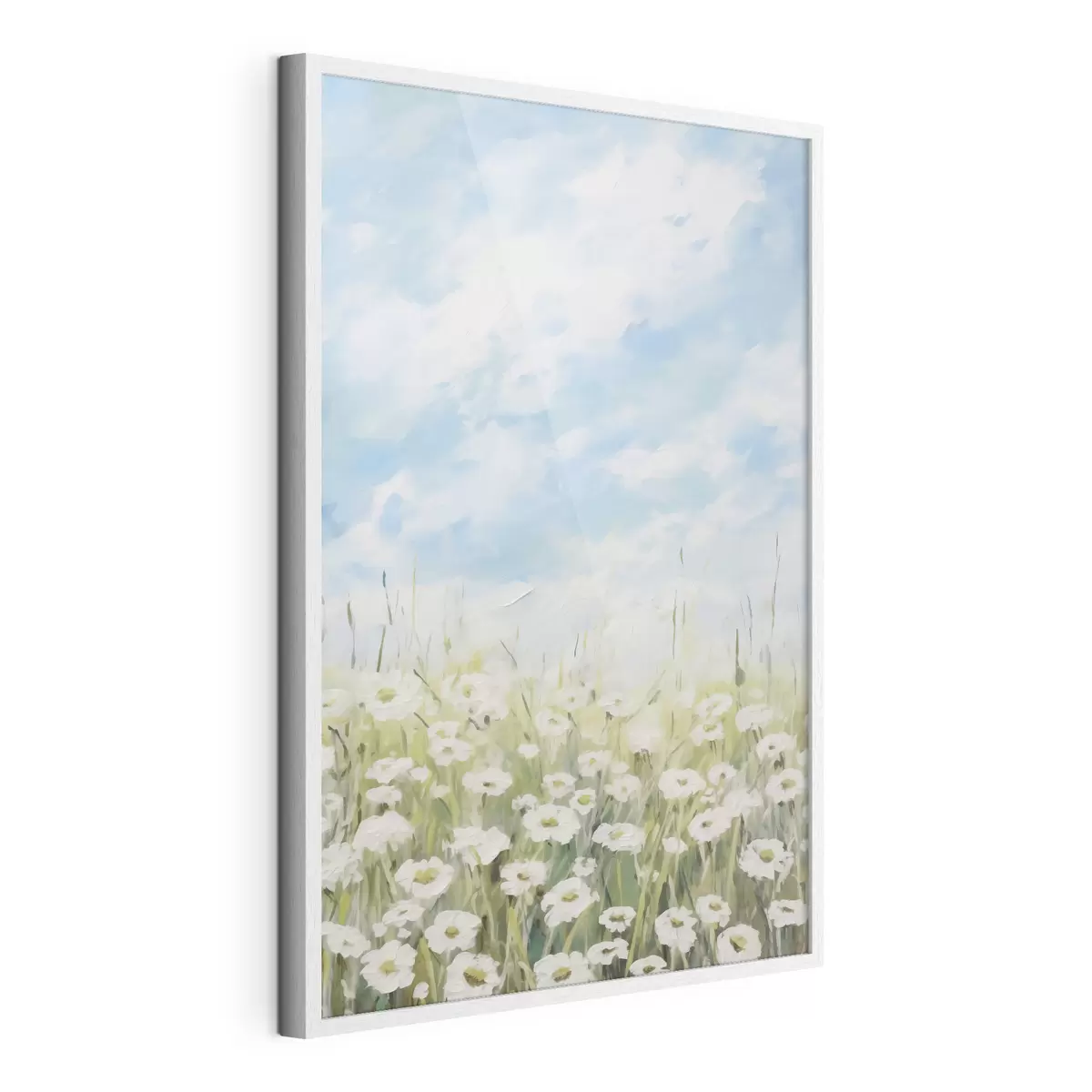 Poster Peinture imitation champ de marguerites f47246
