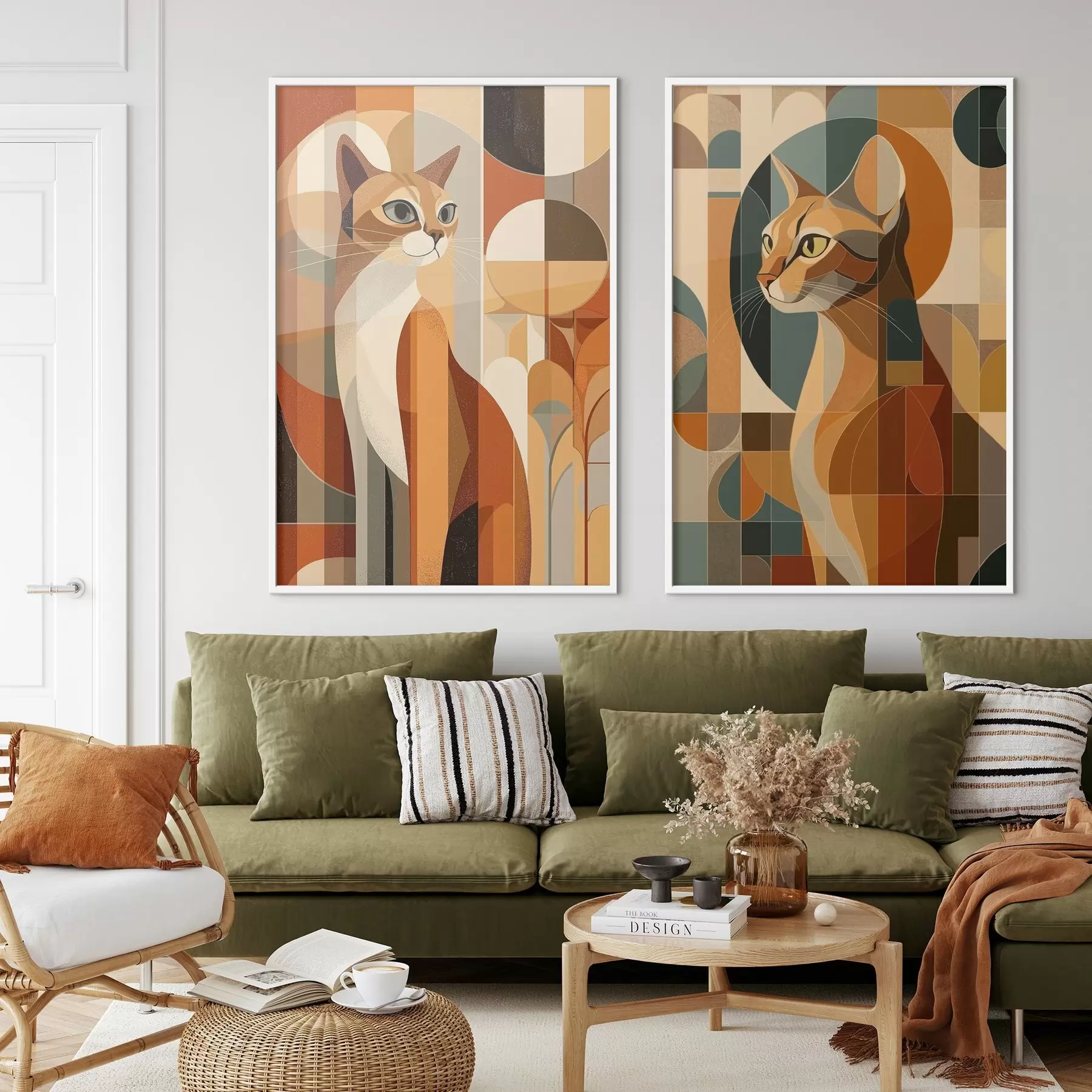 Papier peint Résumé chats d00841