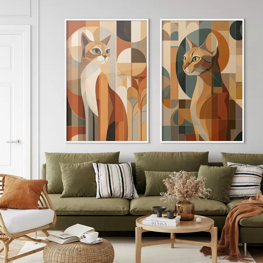 Papier peint Résumé chats d00841