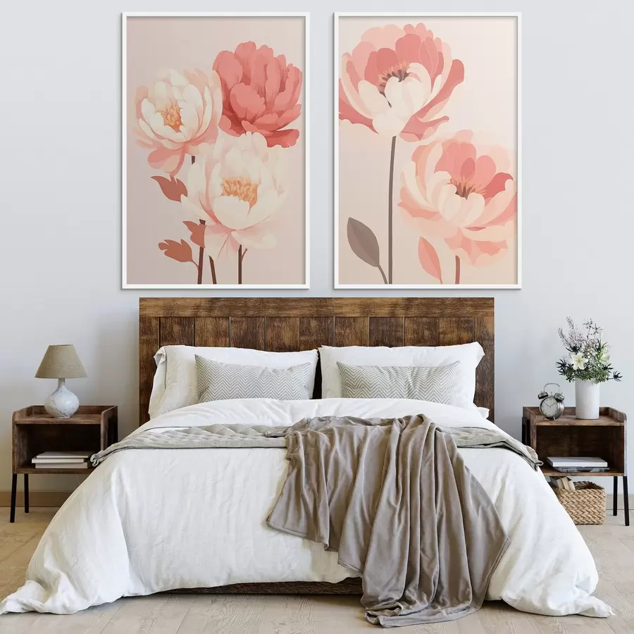 Papier peint Pivoines d00850