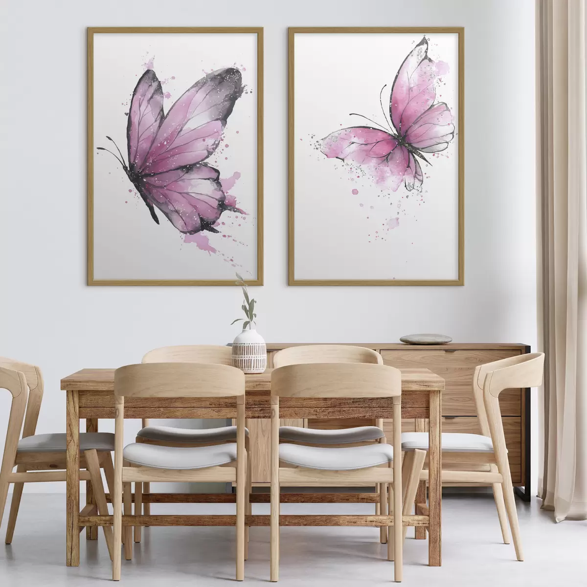 Poster Magnifiques papillons à l'aquarelle d00863