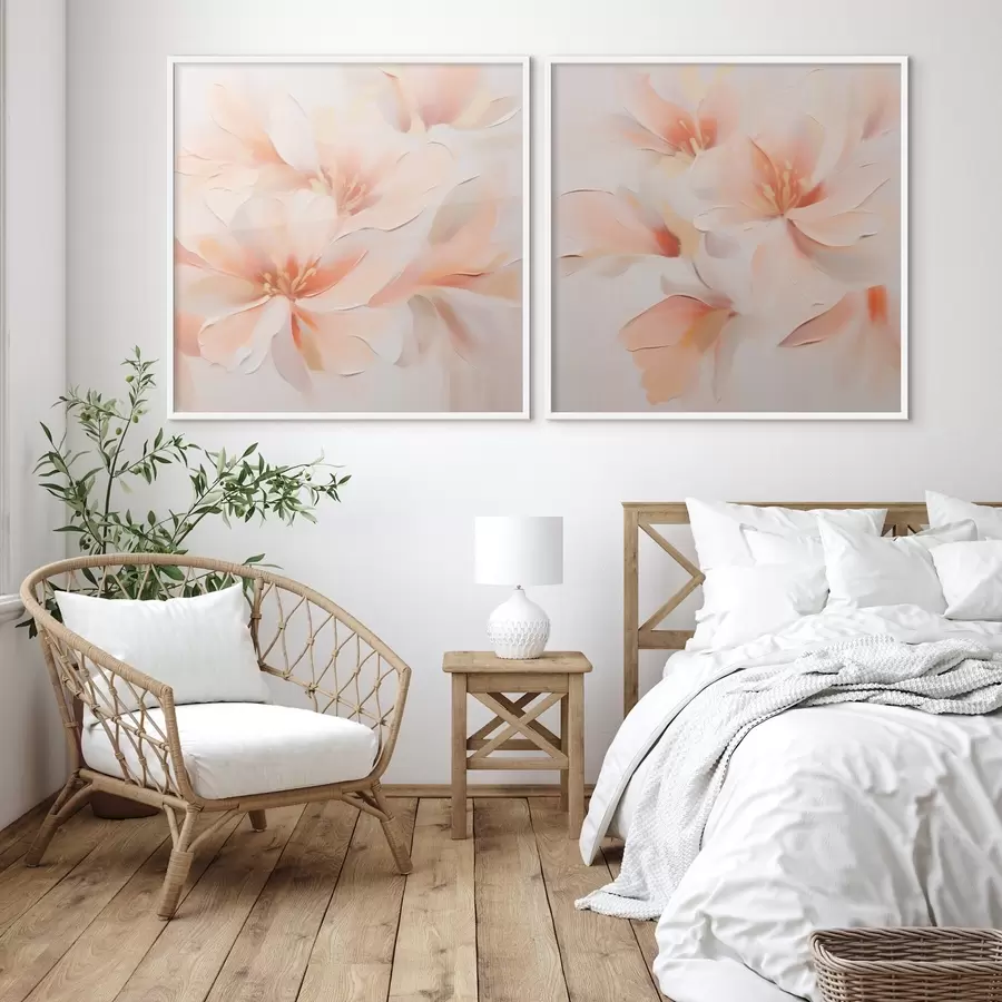 Papier peint Fleurs abstraites délicates d00789