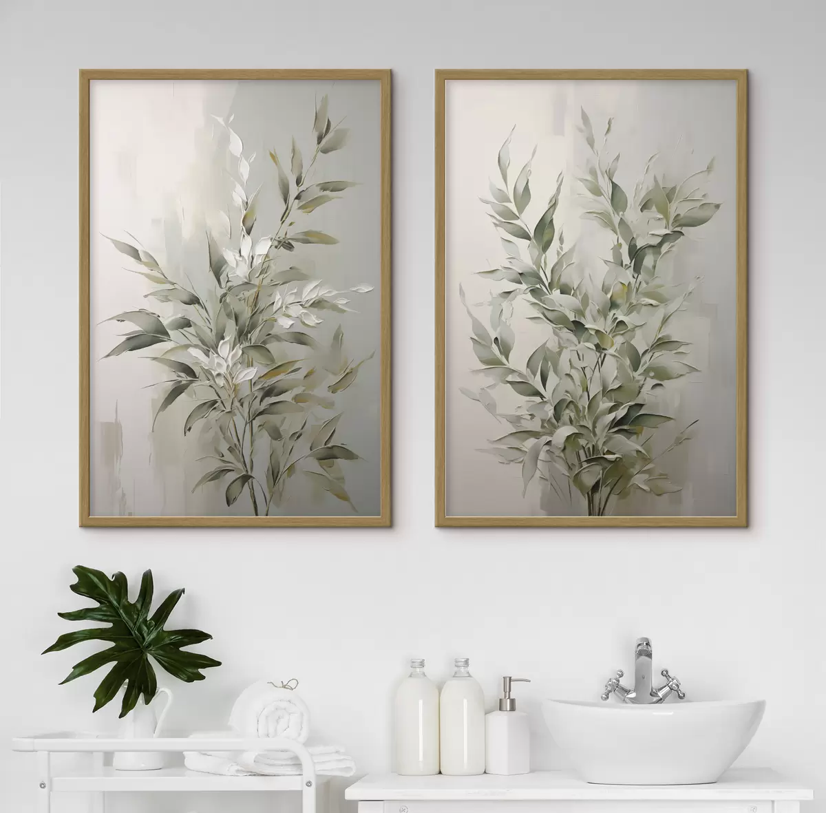 Poster Duo de branches feuillues d00851