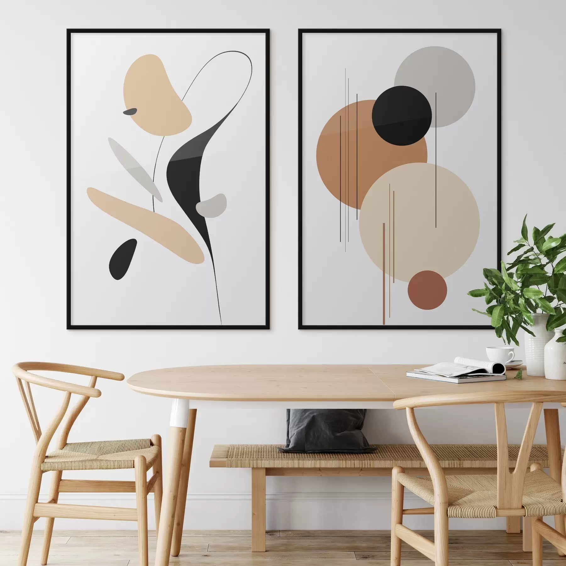 Papier peint Composition géométrique abstraite d00908