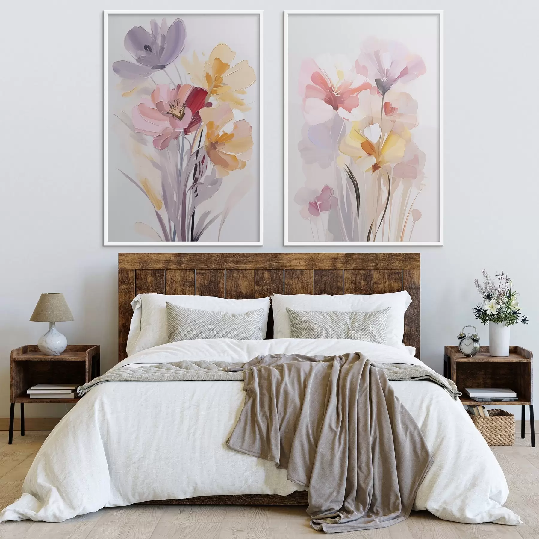 Papier peint Bouquet de fleurs abstrait d00910