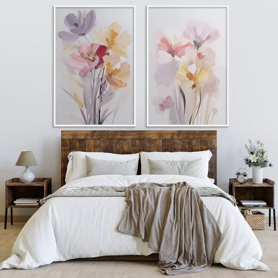 Papier peint Bouquet de fleurs abstrait d00910