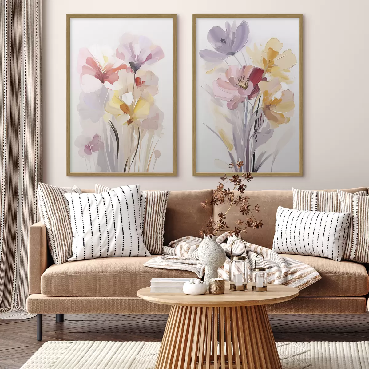 Poster Bouquet de fleurs abstrait d00910