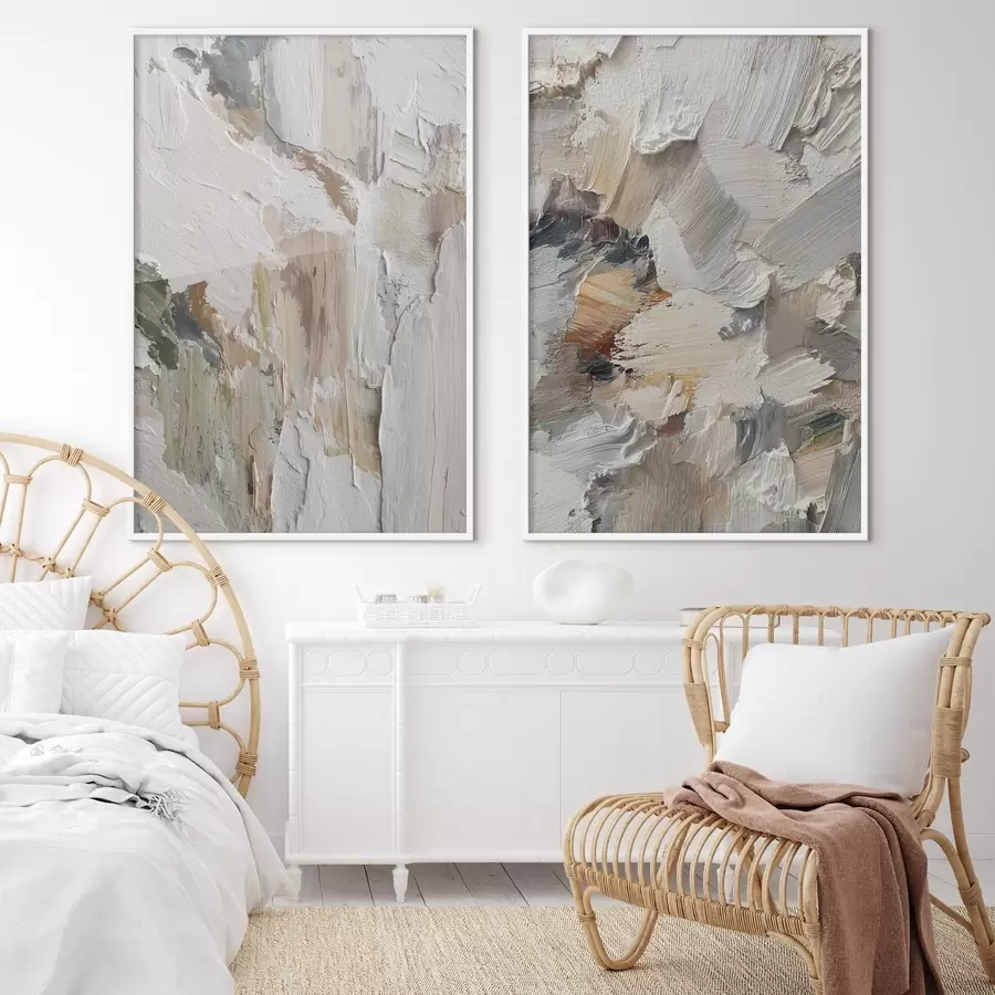 Papier peint Texture abstraite en impasto d00916