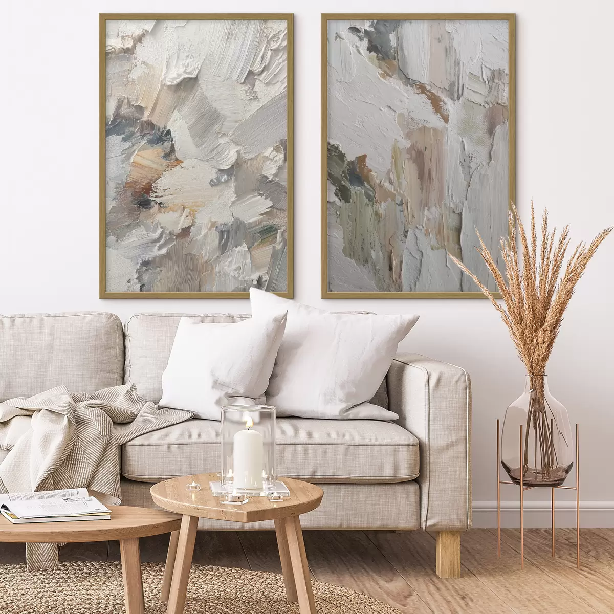 Poster Texture abstraite en impasto d00916