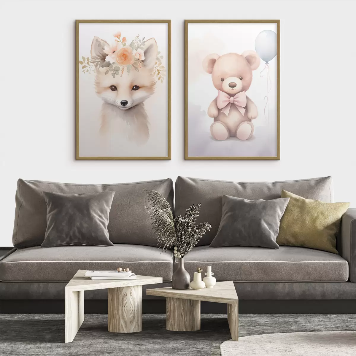Poster Renard et ours d00921