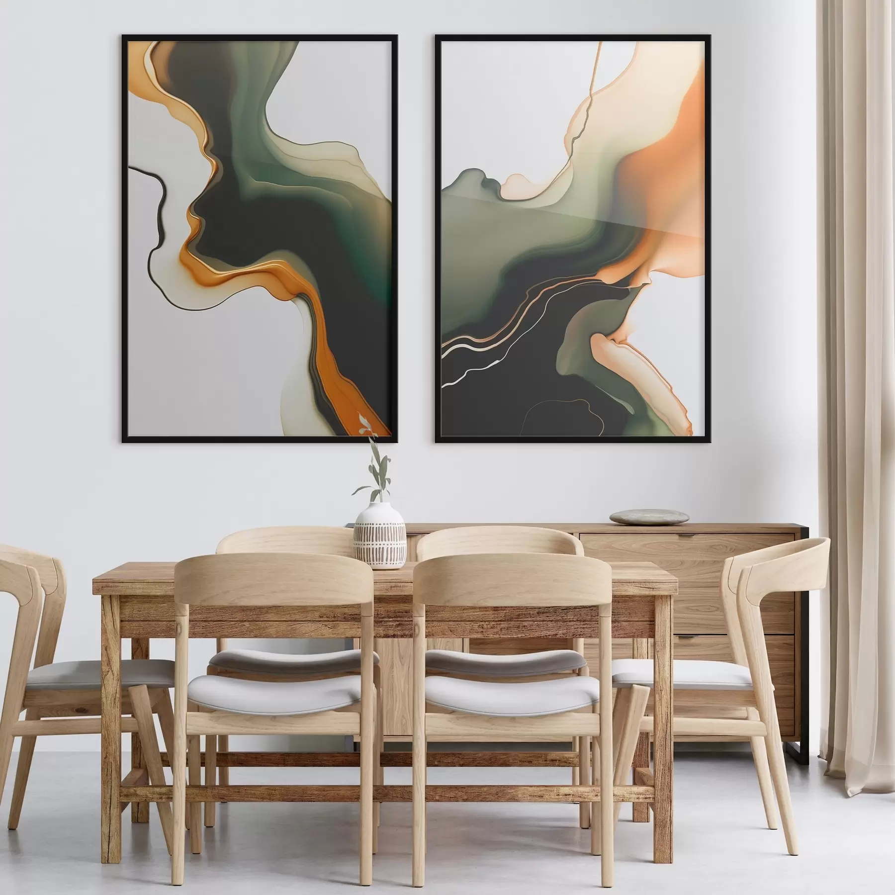 Papier peint Vagues abstraites d00859