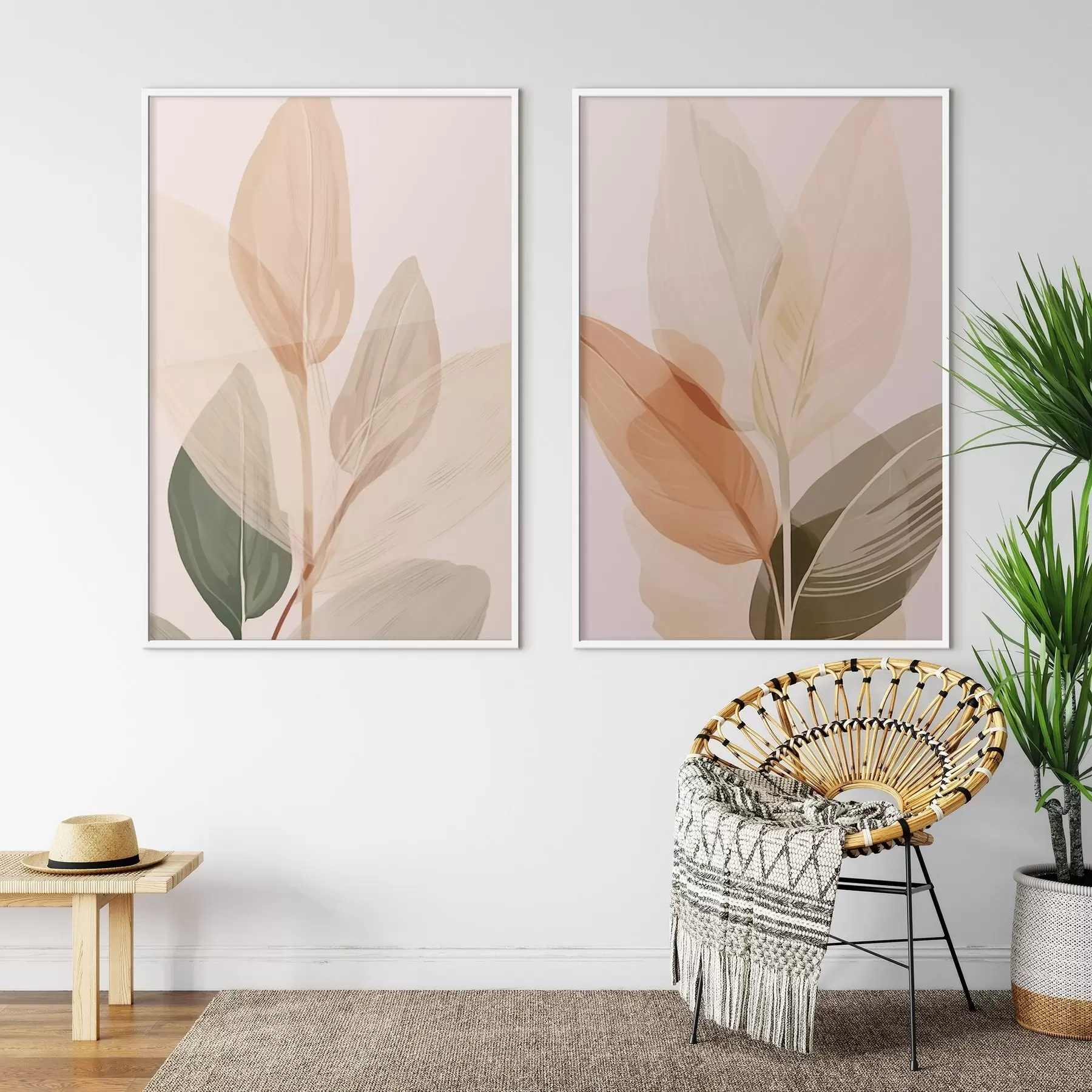 Papier peint Feuilles d00945