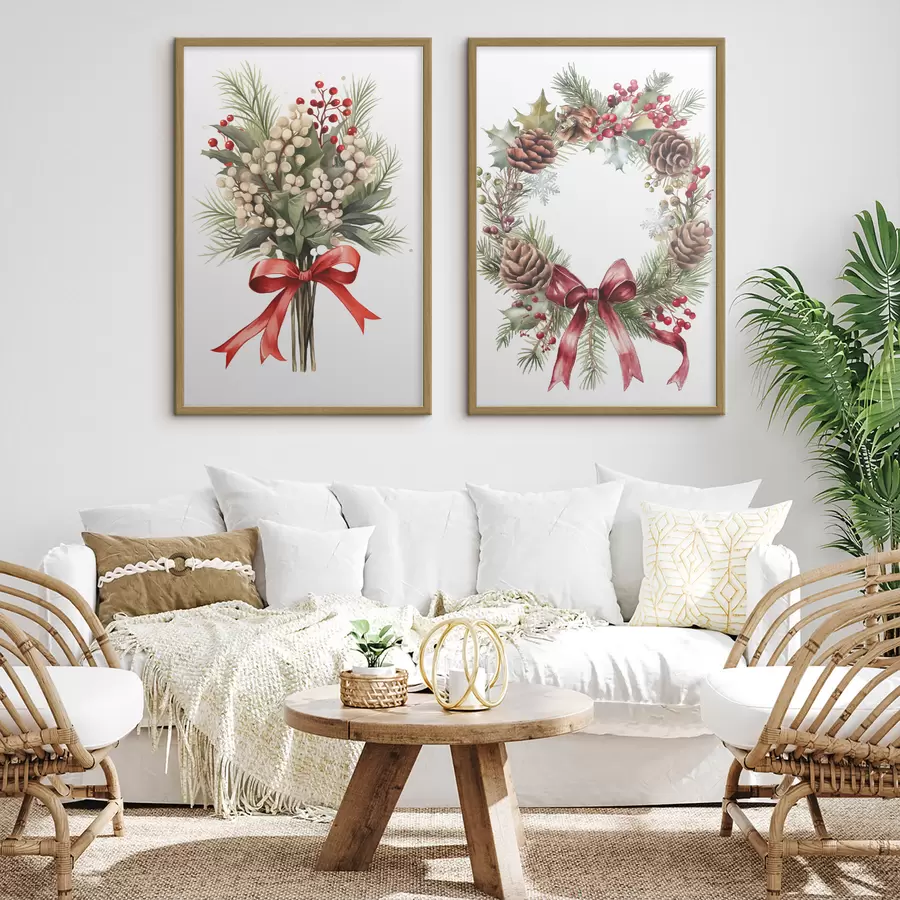 Papier peint Décorations de Noël d00955