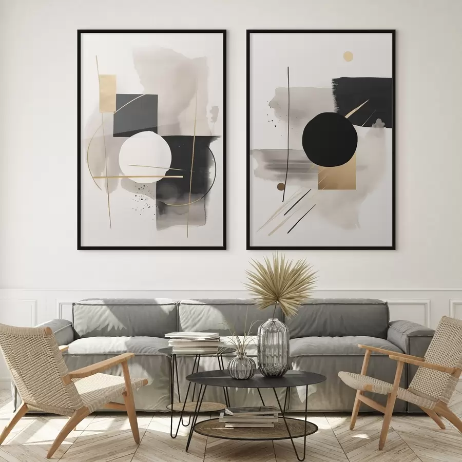 Papier peint Abstractions avec des formes d00940