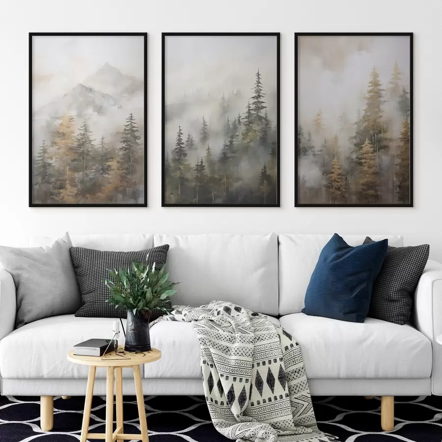 Papier peint Imitation forestière de peinture d00996