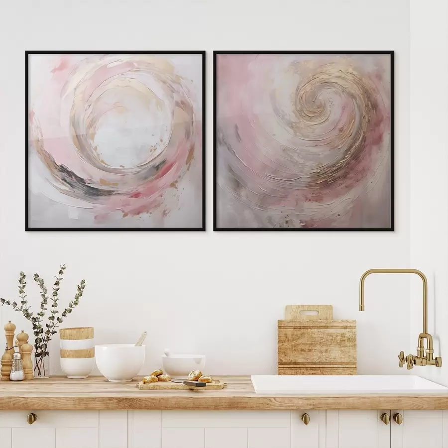 Papier peint Peinture abstraite imitant un tourbillon d01028