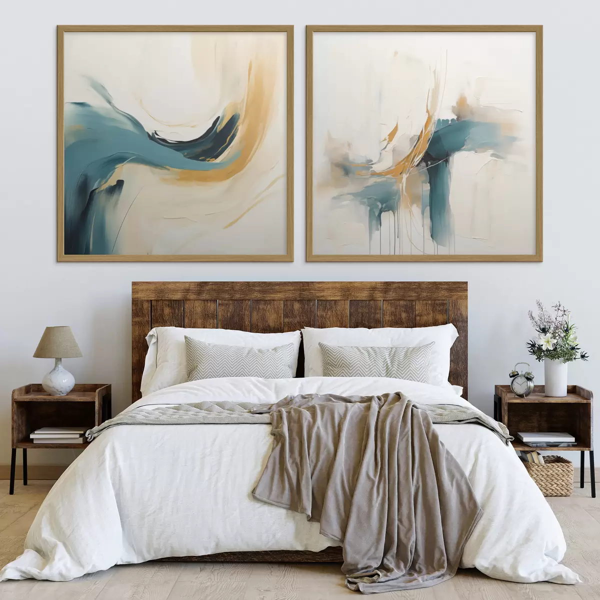 Poster Composition artistique avec un mouvement fluide des couleurs d00989