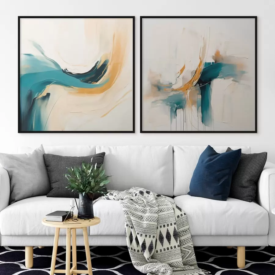 Papier peint Composition artistique avec un mouvement fluide des couleurs d00989