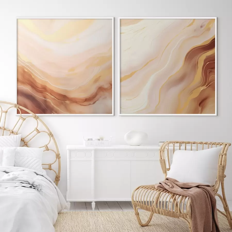 Papier peint Structures légèrement ondulées réalisées selon une technique aquarelle d00991