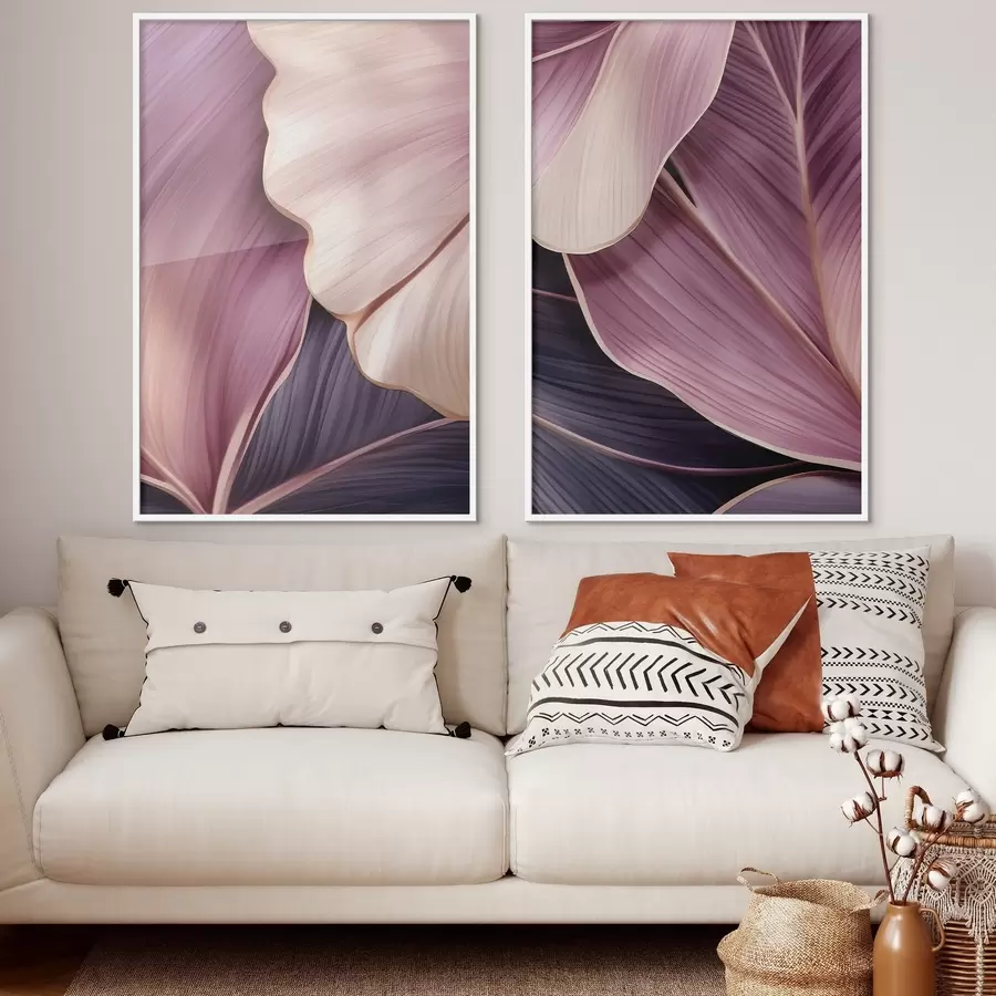 Papier peint Feuilles abstraites d01059