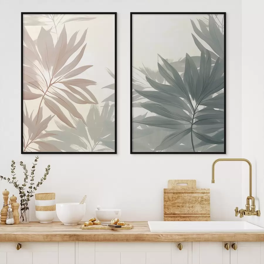 Papier peint Feuilles tropicales d01060