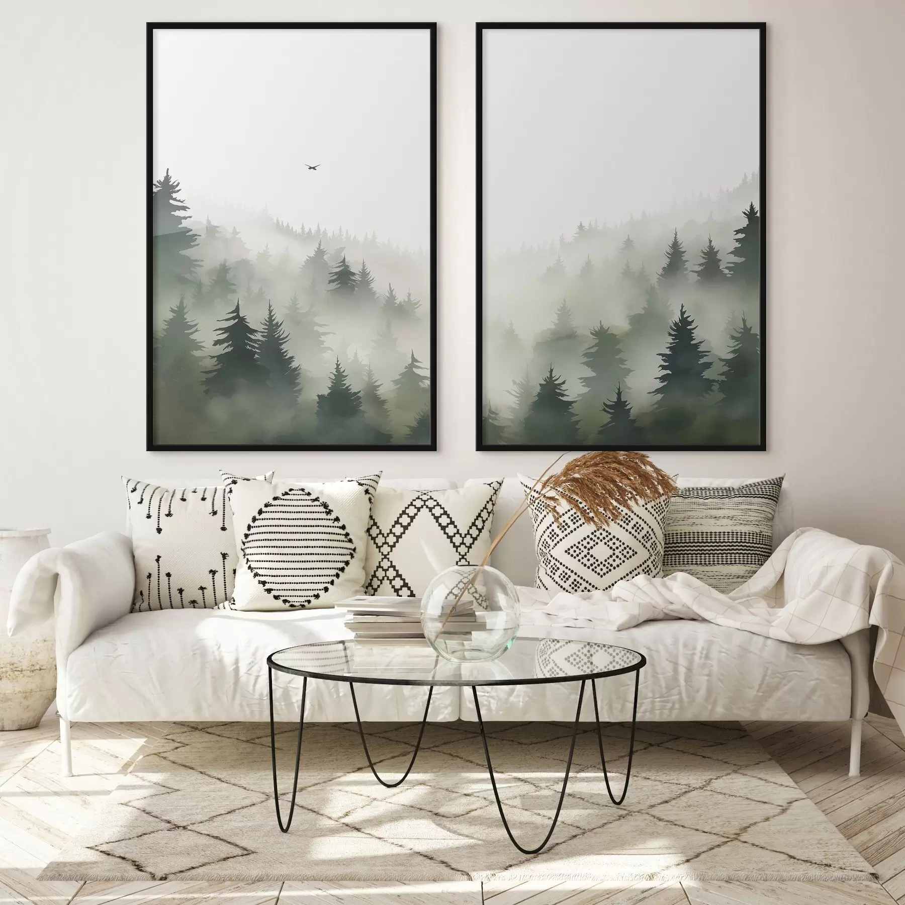 Papier peint Forêt brumeuse d01061