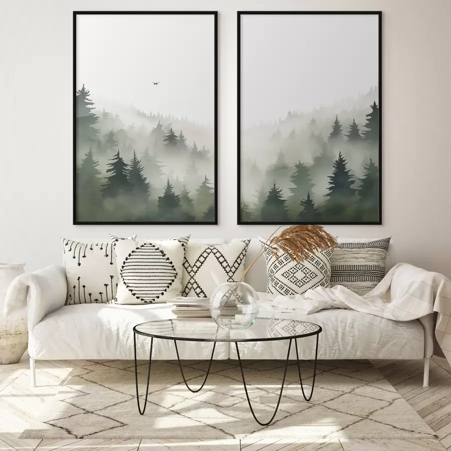 Papier peint Forêt brumeuse d01061