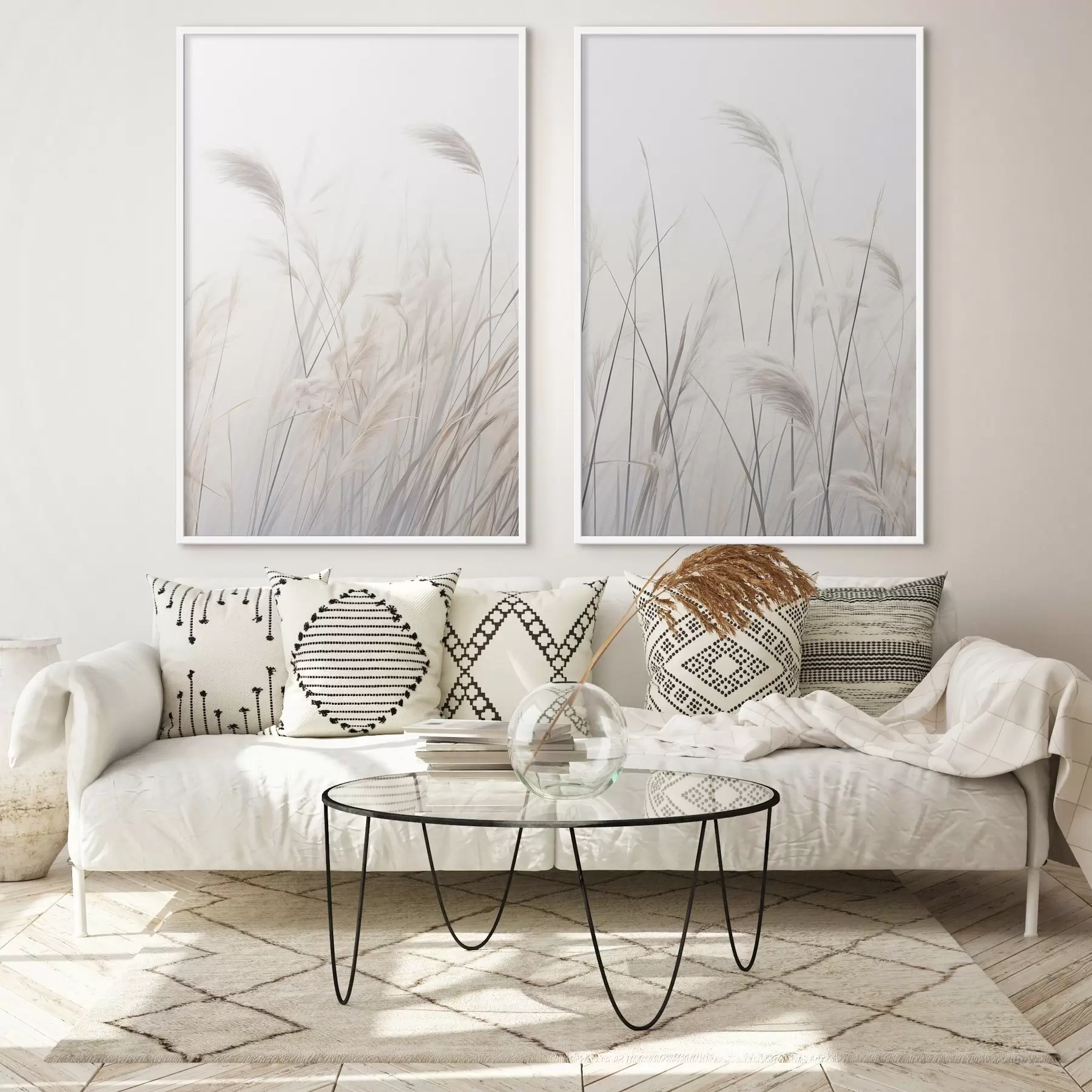 Papier peint Plantes délicates sur fond clair d01065