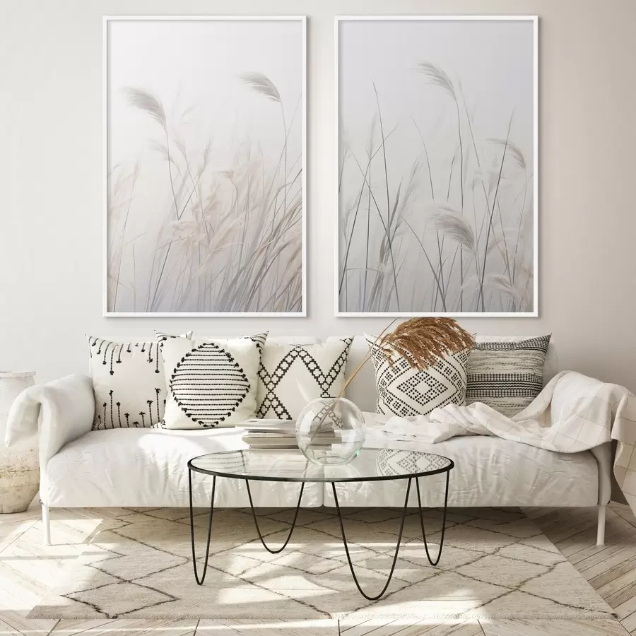 Papier peint Plantes délicates sur fond clair d01065