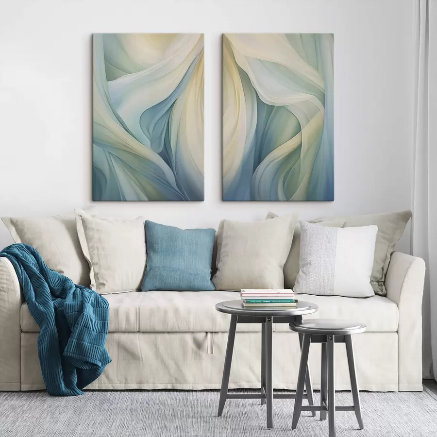 Tableau Vagues abstraites m01130