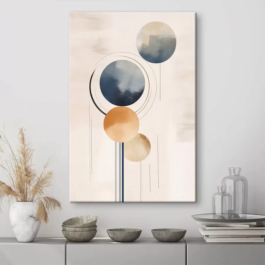 Tableau Abstraction avec des sphères s47100