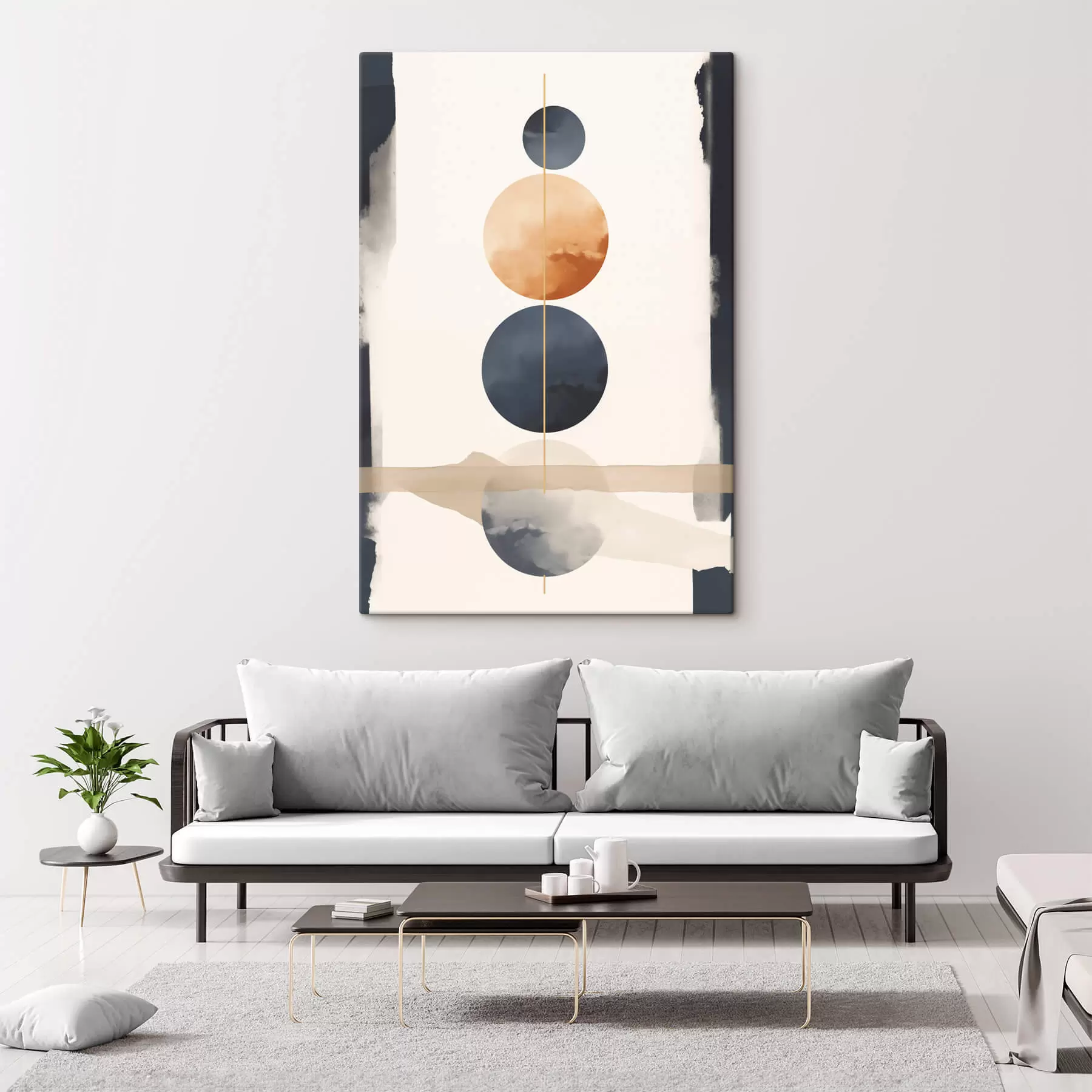 Tableau Abstraction avec des sphères s47101