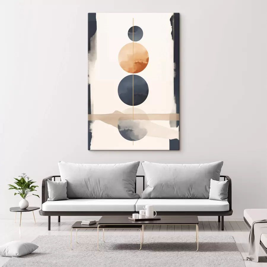 Tableau Abstraction avec des sphères s47101