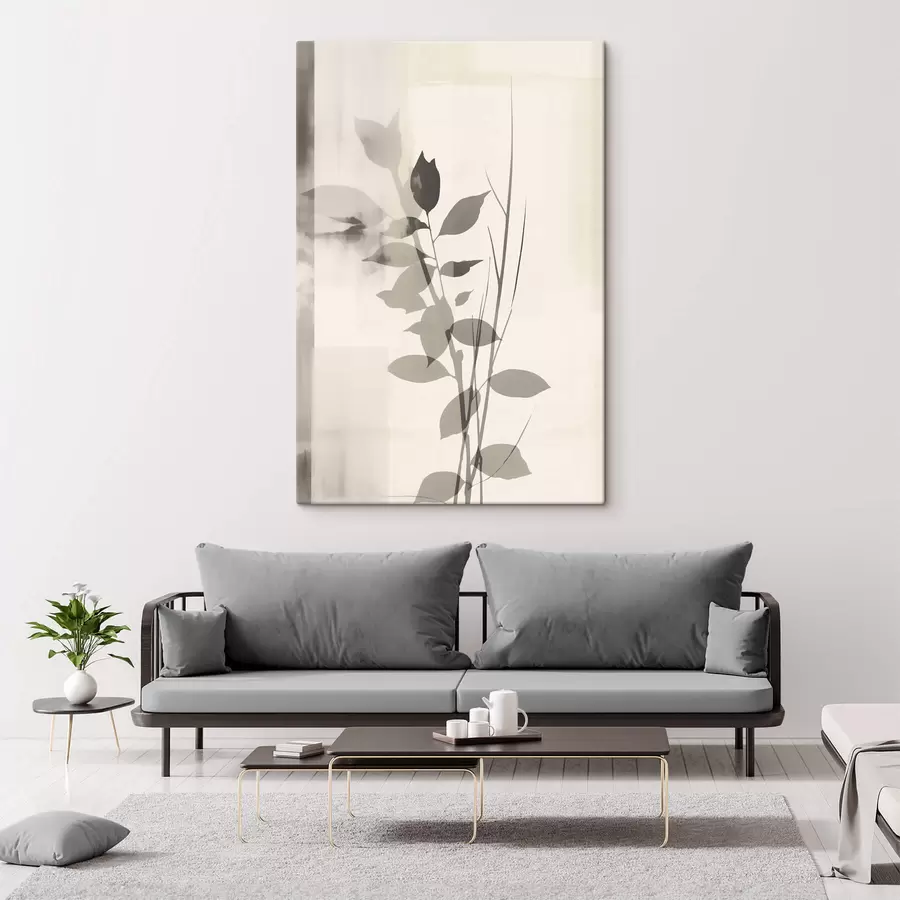 Tableau Branches de feuilles abstraites s47103